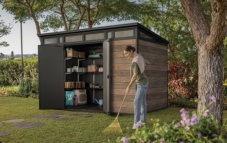 Buy Signature Walnut Brown Large Storage Shed 11x7- Keter Canada